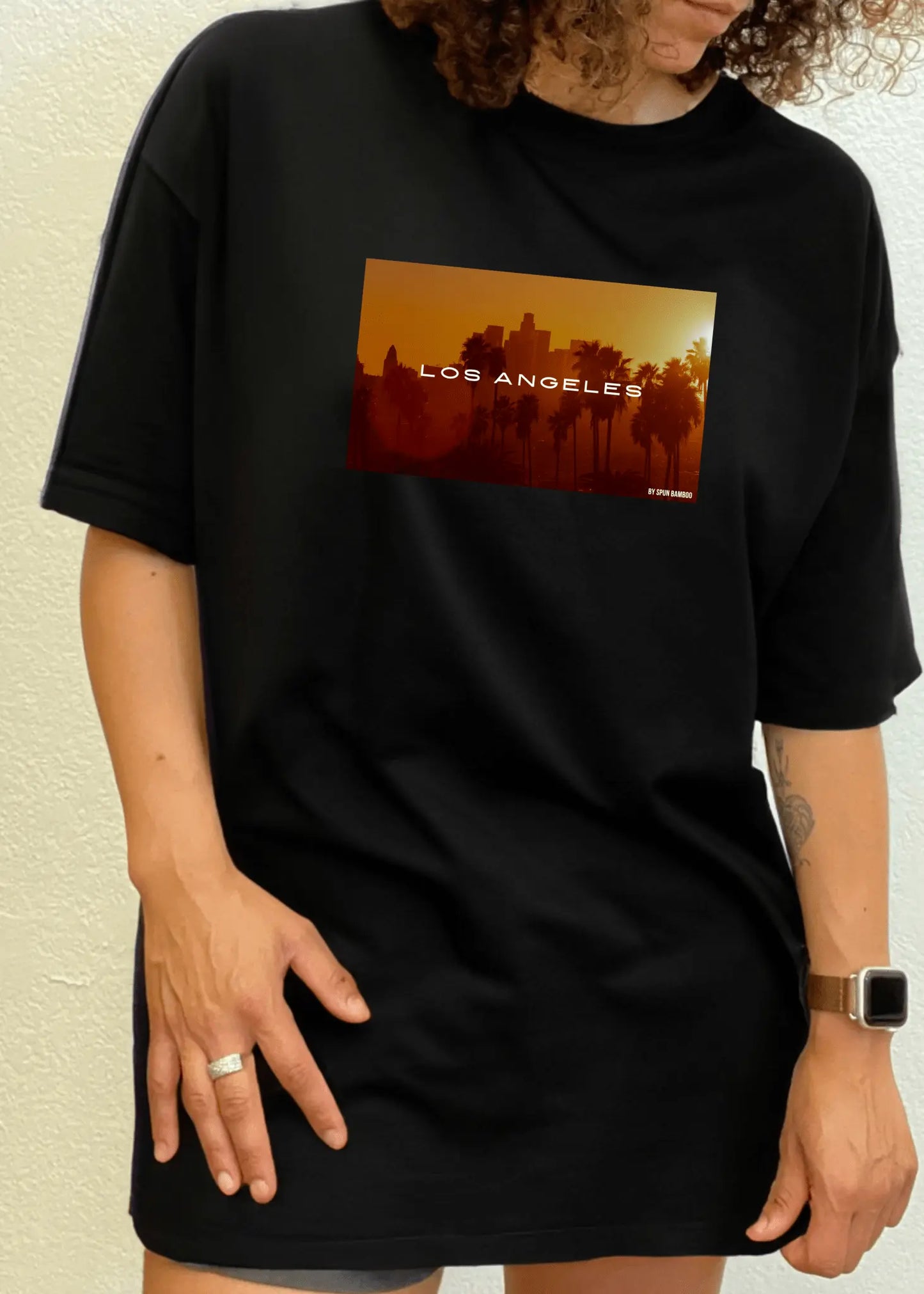 Los Angeles Unisex Bamboo Viscose/Organic Cotton Short Sleeve Graphic T-Shirt - Blade & Thread