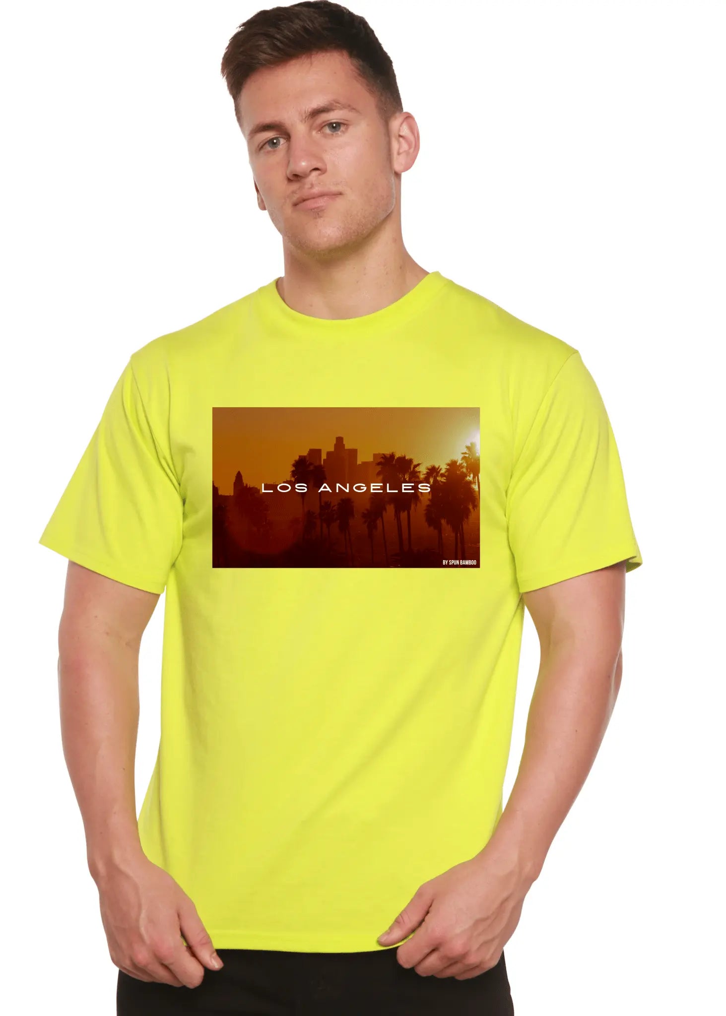 Los Angeles Unisex Bamboo Viscose/Organic Cotton Short Sleeve Graphic T-Shirt - Blade & Thread