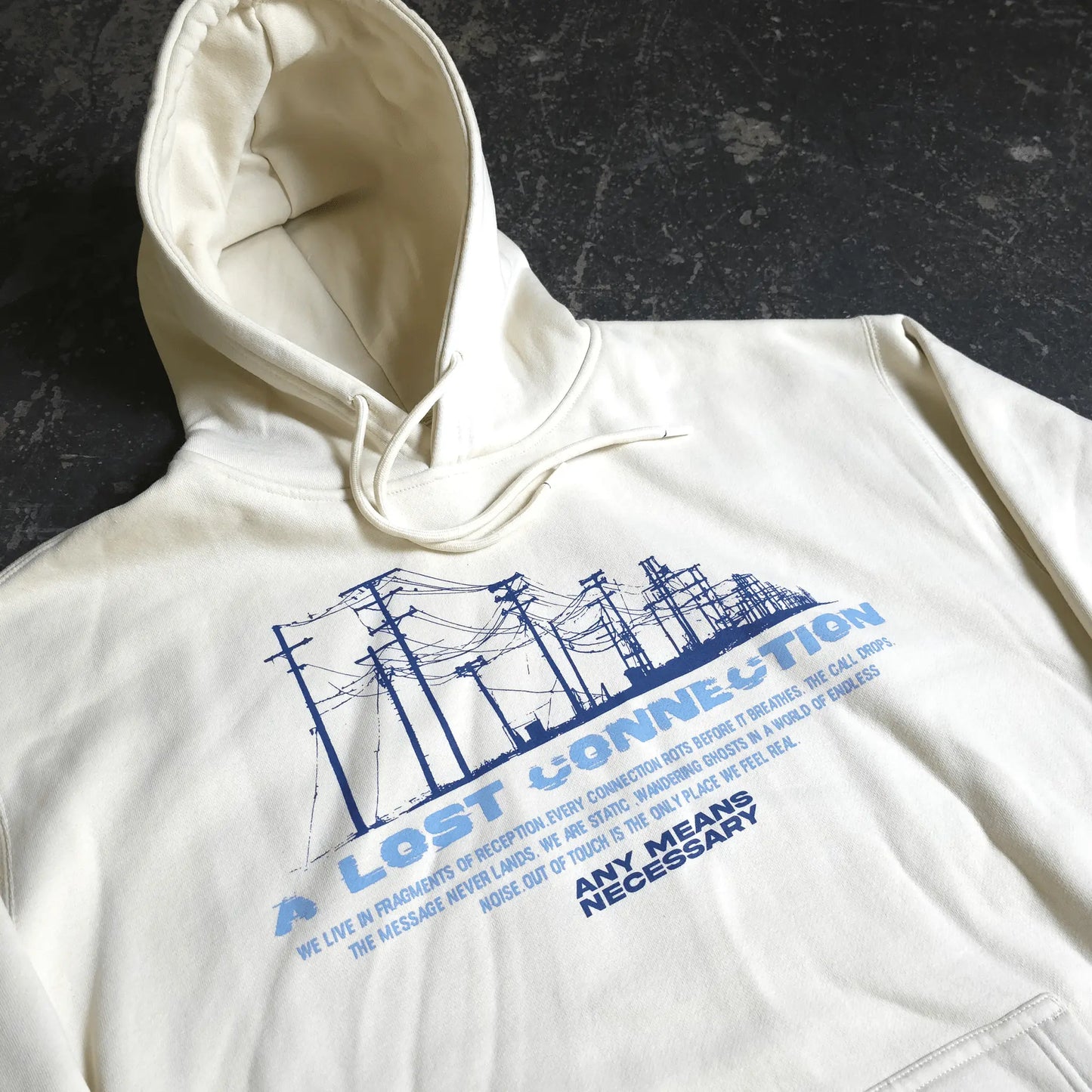Lost Connection Pullover Hoodie Bone - Blade & Thread