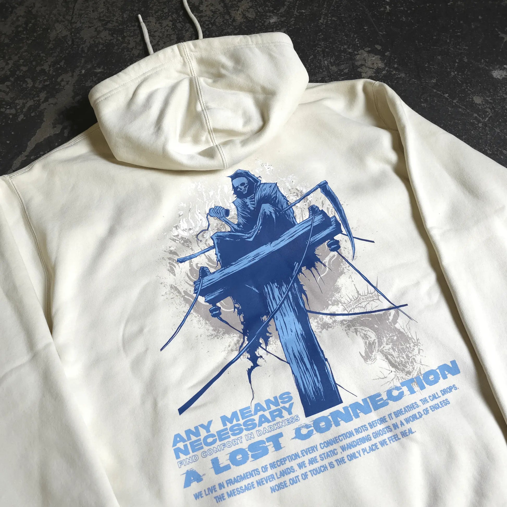Lost Connection Pullover Hoodie Bone - Blade & Thread