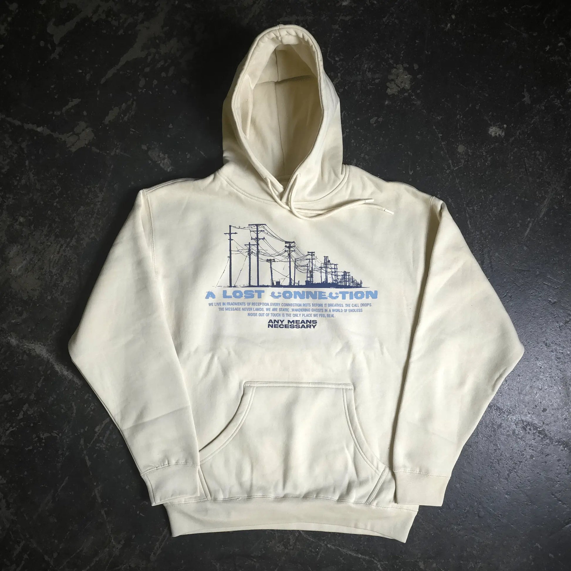 Lost Connection Pullover Hoodie Bone - Blade & Thread