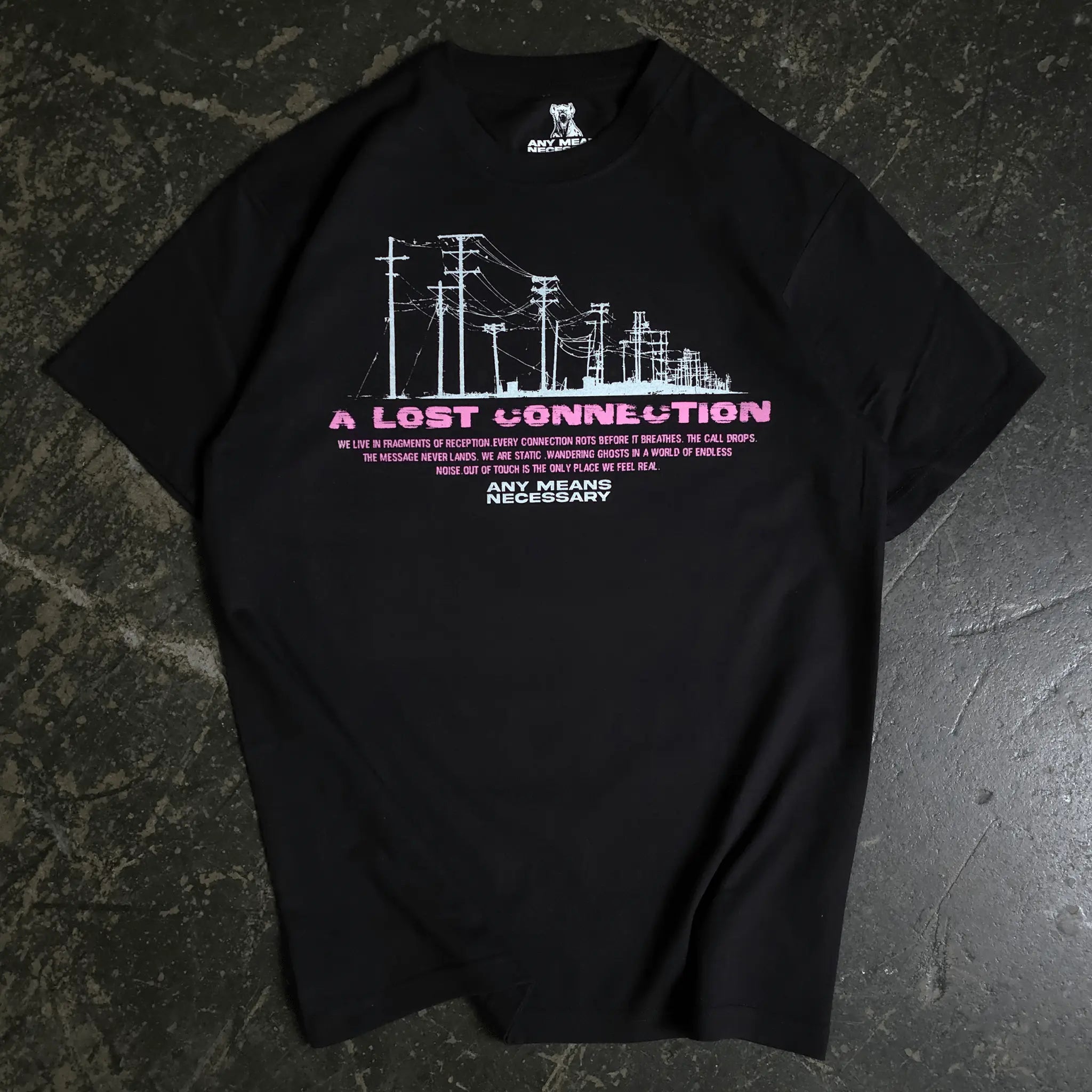 Lost Connection T-Shirt Any Means Necessary Clothing