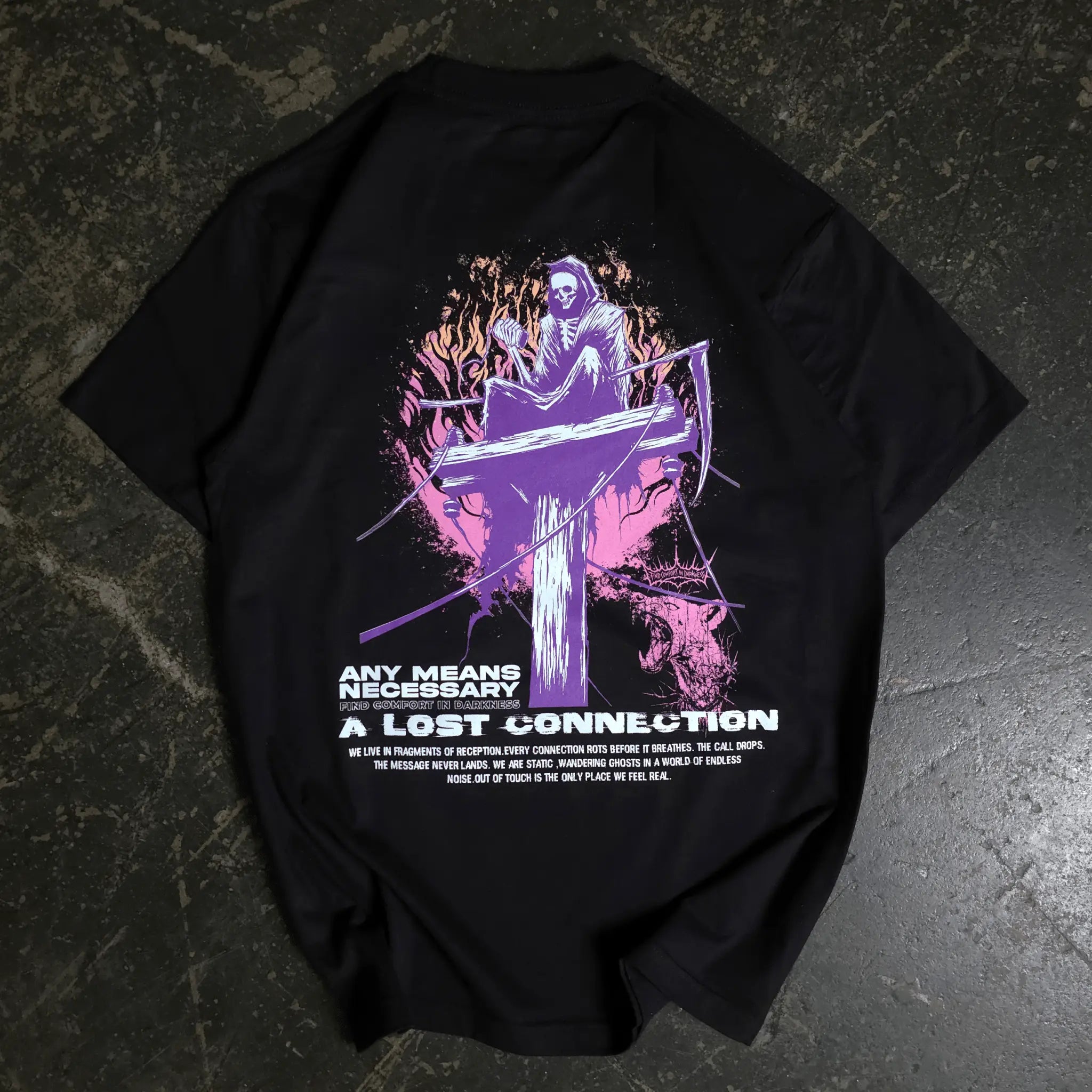 Lost Connection T-Shirt Any Means Necessary Clothing