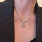 Love cross necklace women's personality hip hop clavicle necklace nowadaysfashion