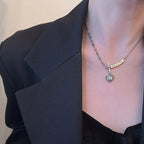 Love cross necklace women's personality hip hop clavicle necklace nowadaysfashion
