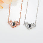 Love projection necklace with customizable photos memory of love Valentin nowadaysfashion