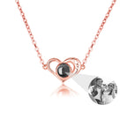 Love projection necklace with customizable photos memory of love Valentin nowadaysfashion
