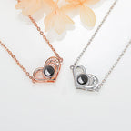 Love projection necklace with customizable photos memory of love Valentin nowadaysfashion