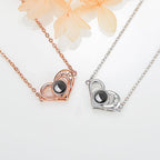 Love projection necklace with customizable photos memory of love Valentin nowadaysfashion