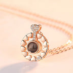 Love projection necklace with customizable photos Necklace Heart Pendant nowadaysfashion