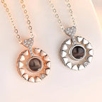 Love projection necklace with customizable photos Necklace Heart Pendant nowadaysfashion
