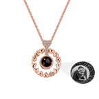 Love projection necklace with customizable photos Necklace Heart Pendant nowadaysfashion