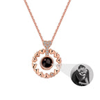 Love projection necklace with customizable photos Necklace Heart Pendant nowadaysfashion