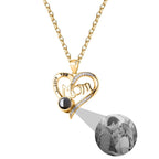 Love projection necklace with customizable photos Pendant Memorial Gift Anniversary gift nowadaysfashion