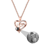 Love projection necklace with customizable photos Pendant Memorial Gift Anniversary gift nowadaysfashion