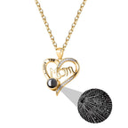Love projection necklace with customizable photos Pendant Memorial Gift Anniversary gift nowadaysfashion