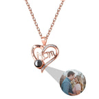 Love projection necklace with customizable photos Pendant Memorial Gift Anniversary gift nowadaysfashion