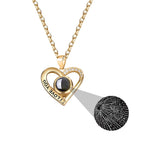 Love projection necklace with customizable photos Pendant Necklace nowadaysfashion