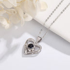 Love projection necklace with customizable photos Pendant Necklace nowadaysfashion