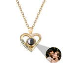 Love projection necklace with customizable photos Pendant Necklace nowadaysfashion