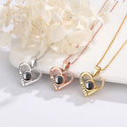 Love projection necklace with customizable photos Pendant Necklace nowadaysfashion