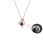 Love Rose with Customized PhotosProjection Necklace Pendant Jewelry For Lover Girlfriend nowadaysfashion