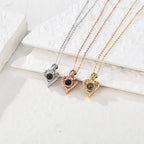 Love Rose with Customized PhotosProjection Necklace Pendant Jewelry For Lover Girlfriend nowadaysfashion