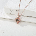 Love Rose with Customized PhotosProjection Necklace Pendant Jewelry For Lover Girlfriend nowadaysfashion