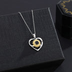 Love sunflower with customized photos Photo Projection Necklace Key Chain Jewelry nowadaysfashion