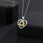Love sunflower with customized photos Photo Projection Necklace Key Chain Jewelry nowadaysfashion
