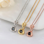 Love Swan with Customized Photos Projection Necklace Pendant Jewelry nowadaysfashion