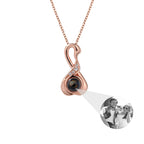 Love Swan with Customized Photos Projection Necklace Pendant Jewelry nowadaysfashion
