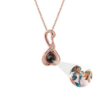 Love Swan with Customized Photos Projection Necklace Pendant Jewelry nowadaysfashion