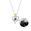 Love with customizable photosProjection Necklace Pendant Jewelry For Lover Girlfriend nowadaysfashion