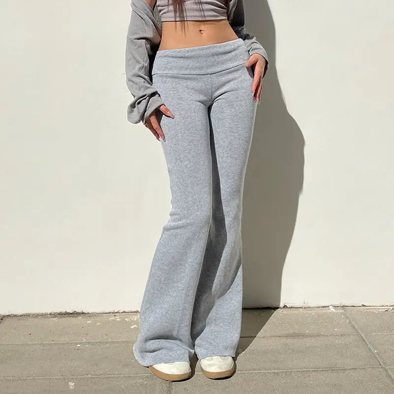Low Rise Pants Women Slim Fitness Leggings Sweatpants - Blade & Thread