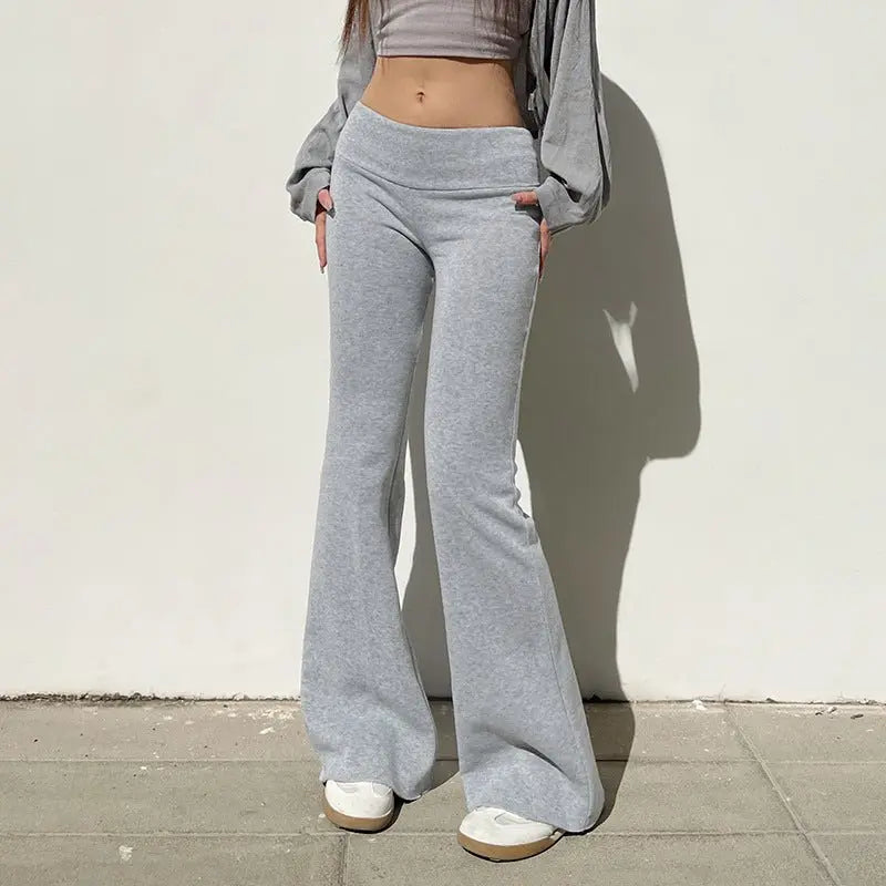 Low Rise Pants Women Slim Fitness Leggings Sweatpants - Blade & Thread