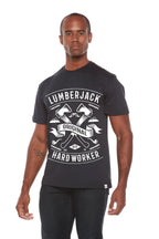 LumberJack Men's Bamboo Viscose/Organic Cotton Short Sleeve Graphic T-Shirt Spun Bamboo