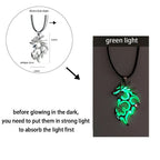 Luminous Dragon Necklace Glowing Night Fluorescence Silver Plated Glow In The Dark Necklace nowadaysfashion
