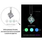 Luminous Dragon Necklace Glowing Night Fluorescence Silver Plated Glow In The Dark Necklace nowadaysfashion