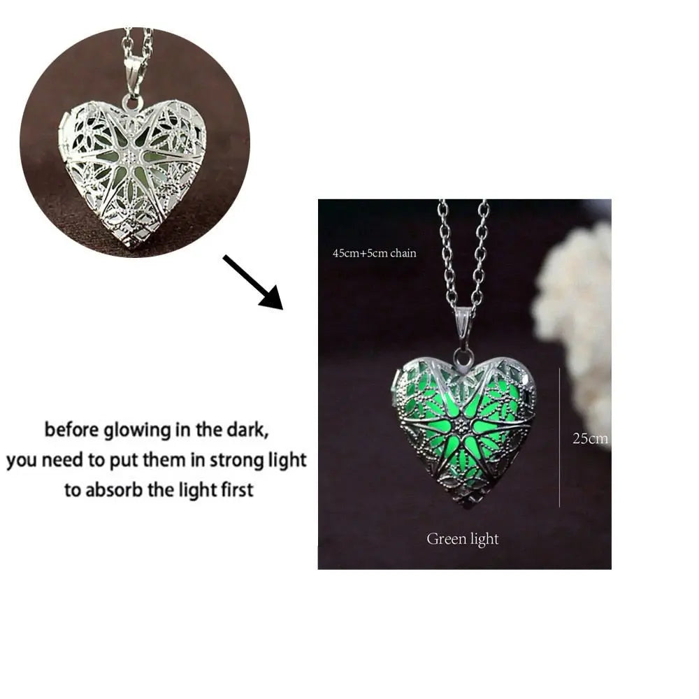 Luminous Dragon Necklace Glowing Night Fluorescence Silver Plated Glow In The Dark Necklace - Blade & Thread