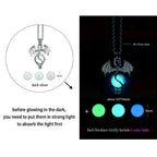 Luminous Dragon Necklace Glowing Night Fluorescence Silver Plated Glow In The Dark Necklace nowadaysfashion