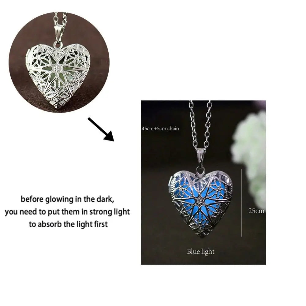 Luminous Dragon Necklace Glowing Night Fluorescence Silver Plated Glow In The Dark Necklace - Blade & Thread