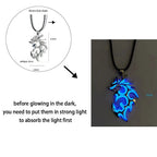 Luminous Dragon Necklace Glowing Night Fluorescence Silver Plated Glow In The Dark Necklace nowadaysfashion