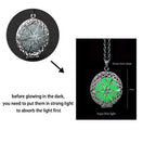 Luminous Dragon Necklace Glowing Night Fluorescence Silver Plated Glow In The Dark Necklace nowadaysfashion