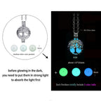 Luminous Dragon Necklace Glowing Night Fluorescence Silver Plated Glow In The Dark Necklace nowadaysfashion