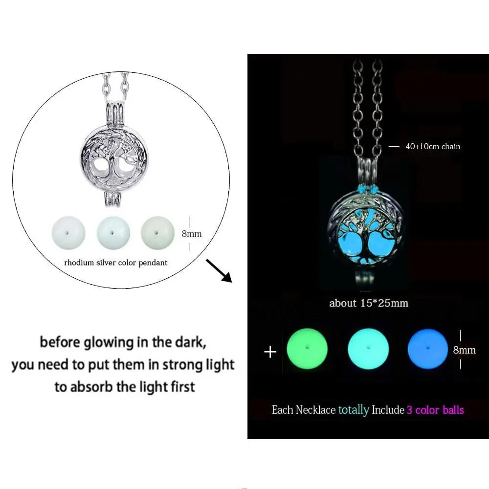 Luminous Dragon Necklace Glowing Night Fluorescence Silver Plated Glow In The Dark Necklace - Blade & Thread