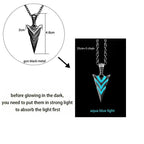Luminous Dragon Necklace Glowing Night Fluorescence Silver Plated Glow In The Dark Necklace nowadaysfashion