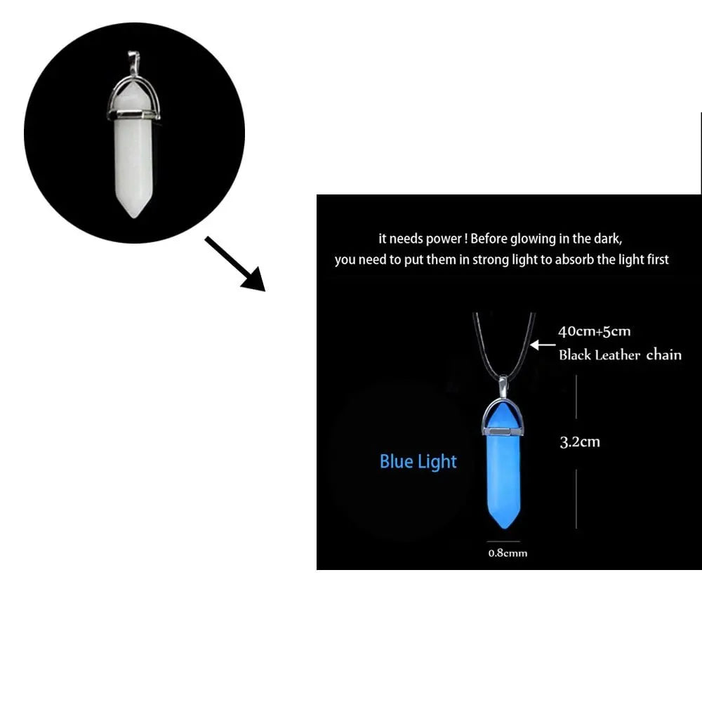 Luminous Dragon Necklace Glowing Night Fluorescence Silver Plated Glow In The Dark Necklace - Blade & Thread