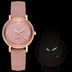 Luminous Watches for Women with Leather Straps and Casual Wear nowadaysfashion