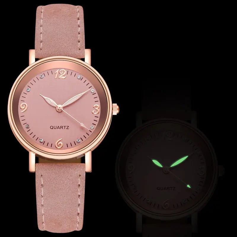 Luminous Watches for Women with Leather Straps and Casual Wear - Blade & Thread